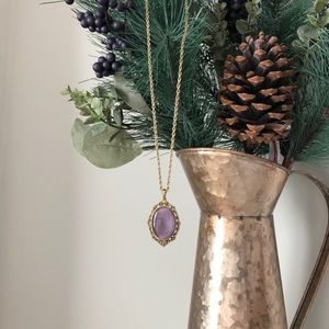 Purple Pendant Necklace